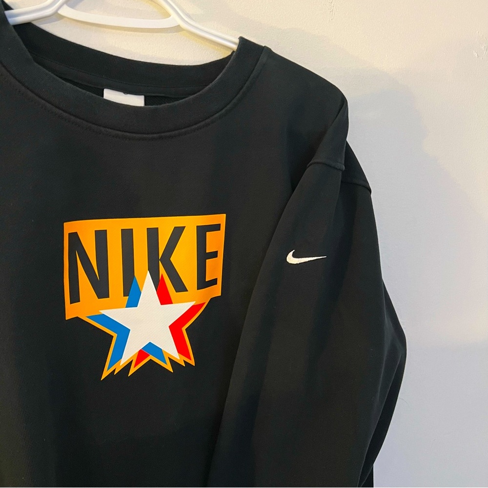 Nike Dri-Fit Black Sweater Shirt Crewneck Baseball Unisex STANDARD ISSUE